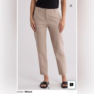 Eileen Fisher Organic Cotton Hemp tapered ankle pants 8 EUC